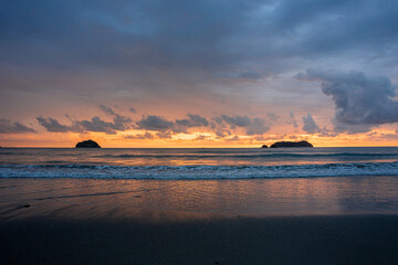 Fototapeta premium Sunset, Pacific Ocean, Costa Rica