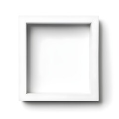 white frame on white wall