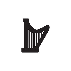 Harp Music String Solid Icon