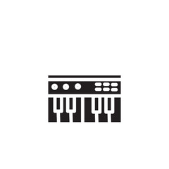 Instrument Keyboard Keys Solid Icon