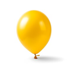 yellow balloon on white background