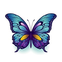 butterfly on a white background