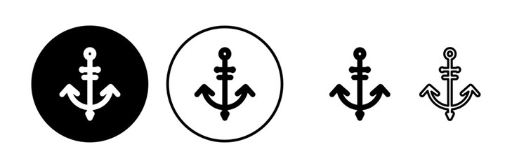 Anchor icon vector. Anchor sign. marine symbol