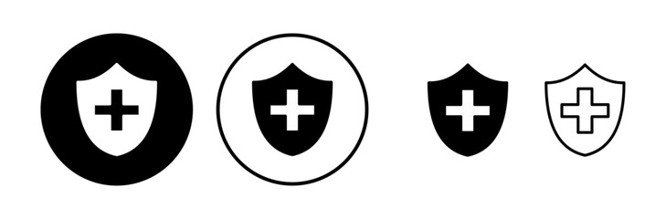 Health insurance icon vector. medical insurance icon