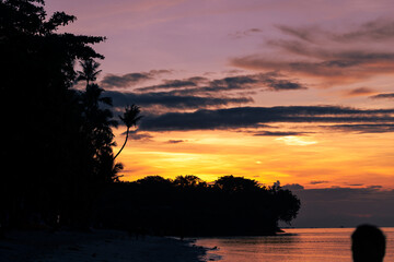 Fototapeta na wymiar Sunset in Bohol Philipines