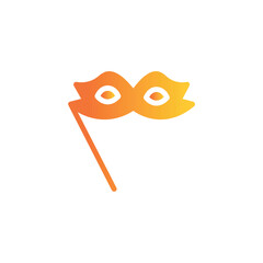 Circus Festival Mask Solid Icon