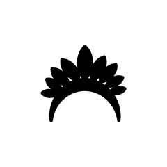 Circus Mask Crown Solid Icon
