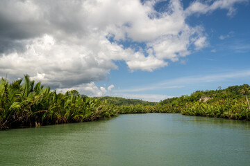 Fototapeta premium River tour during lunch in Bohol, Philippines