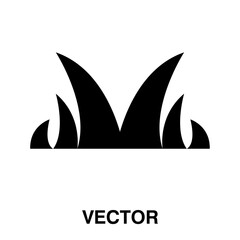 Grass icon, vector illustration. grass icon illustration isolated on white background, grass icon.eps
