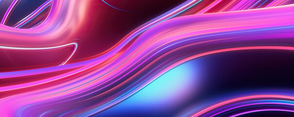 A colorful abstract background with lines and curves created with Generative AI technology