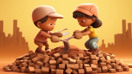 International day against child labor June 12th Generative AI