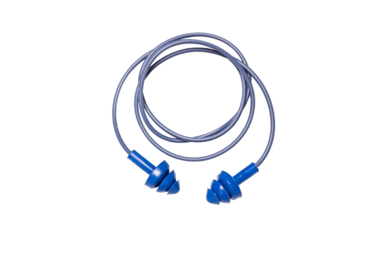 ear plug isolated on white background, Clipping path