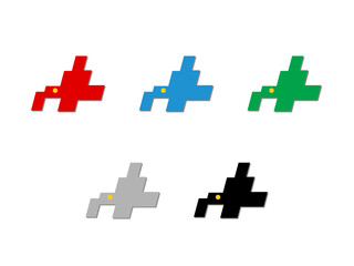 Obraz premium 北海道 地図（四角斜め）