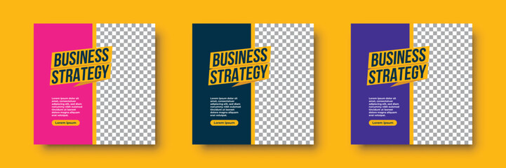 business social media post template