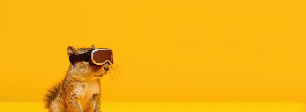 animal wearing VR with generative ai