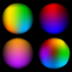 Set vector gradient background. Soft color background. Modern screen vector design for mobile app. Soft color gradients. Vector illustration.