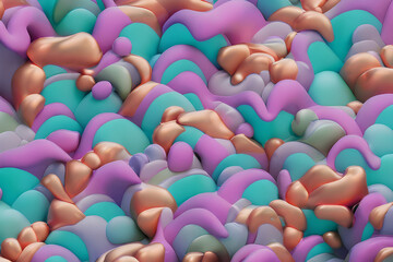 Fototapeta na wymiar colorful candy background Generative AI