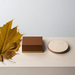 chocolate bar with leaves