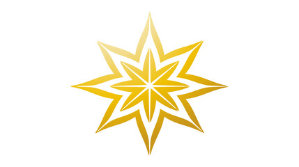 Star icon, logo. Vector illustration isolated on white background