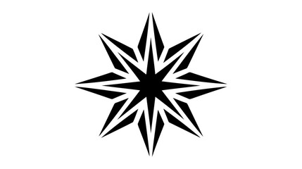 Obraz premium Star icon, logo. Vector illustration isolated on white background