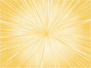 空に暑い太陽光線の熱波が炸裂するイメージの抽象的背景_ライトオレンジ