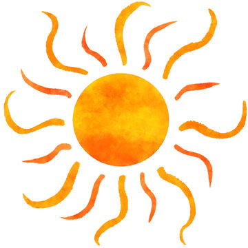 Summer hot sun clipart PNG