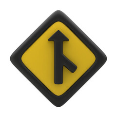 3d minimal traffic sign Merge