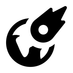 Comet Collapse Earth Icon