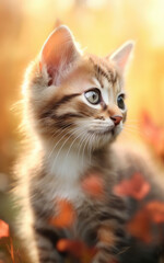 Obraz premium Cats, backgrounds, wallpaper, digital illustrations, AI generated