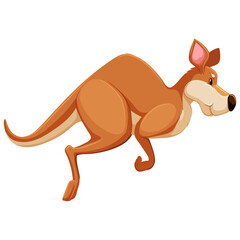 Fototapeta na wymiar kangaroo cartoon illustration