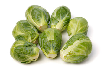 Fototapeta premium Brussel sprouts isolated on white background