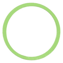 light green oil paint circle