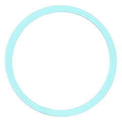 light blue oil paint circle