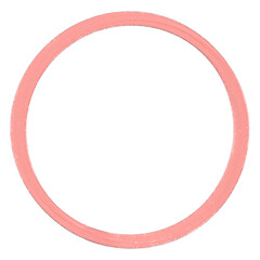 red oil paint circle