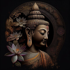 Unveiling "Peaceful Buddha: Embodying Serenity and Harmony" - Awaken Inner Tranquility with Your Art!