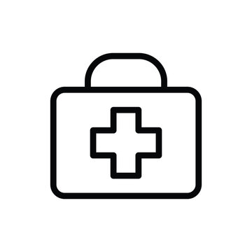 First aid kit vector icon