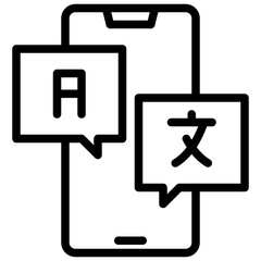 smartphone outline icon