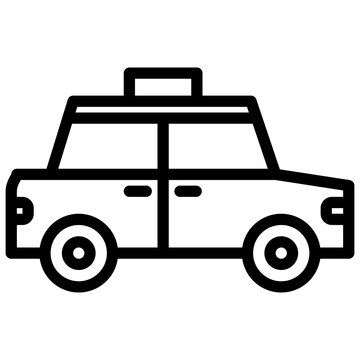 recommend clip art: Taxi outline icon