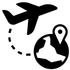 deliver glyph style icon