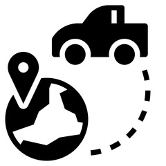 gps glyph style icon