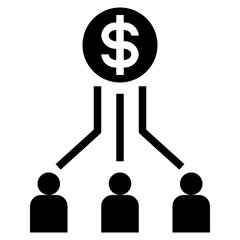 share glyph style icon