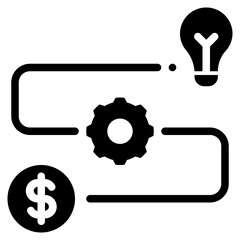 startup glyph style icon