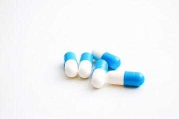 blue and white pills