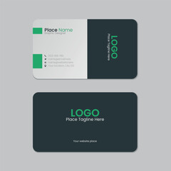 Business card template design with texture and pattern, visiting card, name card, Print ready double sided clean fresh and modern corporate business card layout with mockup
