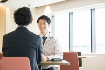 Businessmen in work clothes and business for business meetings and sales