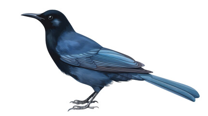 Obraz premium Bold and Beautiful: A Majestic Bird on a Transparent Canvas. Generative AI