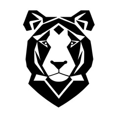 animal head vector black and white