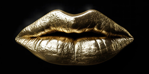 Gold plated lips