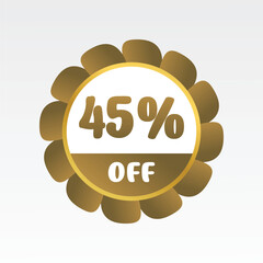 special price offer label sticker, discount symbol gradation color. vector illustration for sales promo, marketing, web advertising.