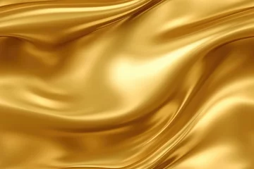 Fototapeten gold metallic foil texture smooth . Generative AI © Waree Design